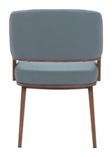 Poise Azure Gray & Walnut Dining Chair - Ornate Home