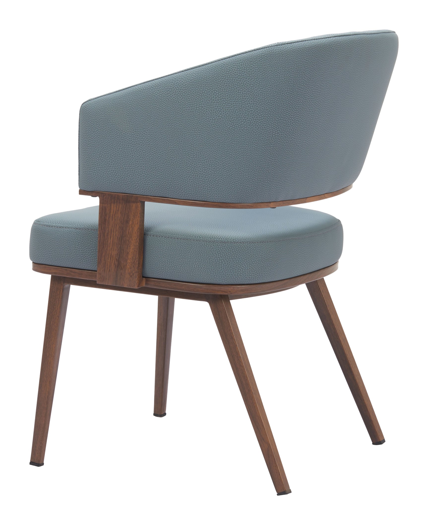 Poise Azure Gray & Walnut Dining Chair - Ornate Home
