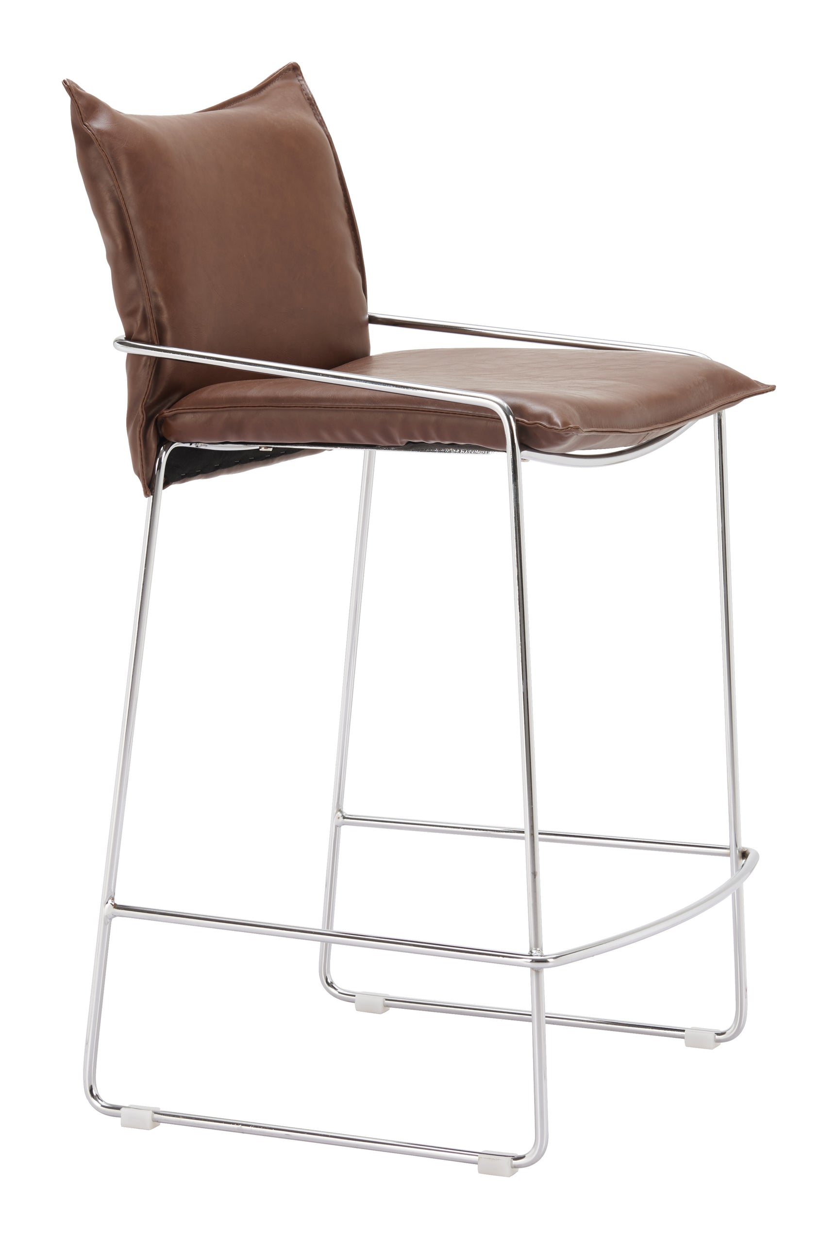 Pola Brown Counter Stool - Ornate Home
