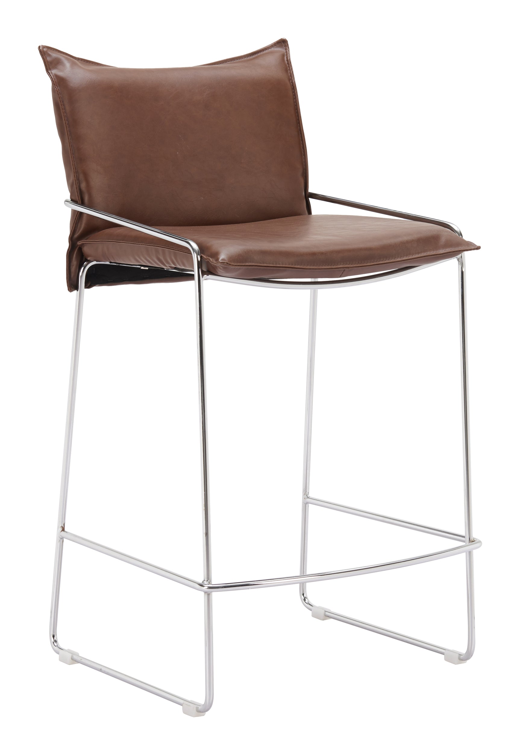 Pola Brown Counter Stool - Ornate Home
