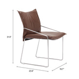 Pola Brown Dining Chair (Set of 2)