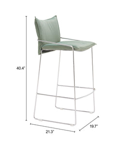 Pola Green Barstool - Ornate Home