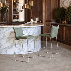 Pola Green Counter Stool - Ornate Home