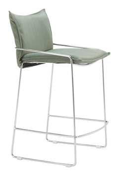 Pola Green Counter Stool - Ornate Home
