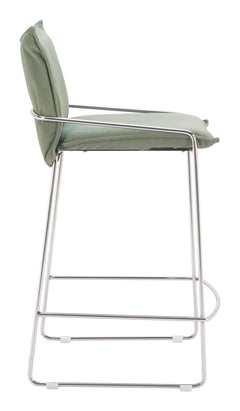 Pola Green Counter Stool - Ornate Home