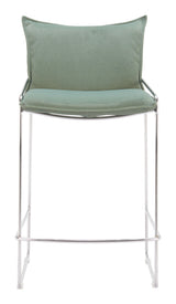 Pola Green Counter Stool - Ornate Home