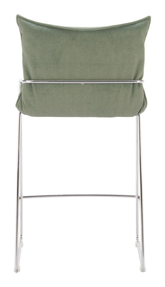 Pola Green Counter Stool - Ornate Home