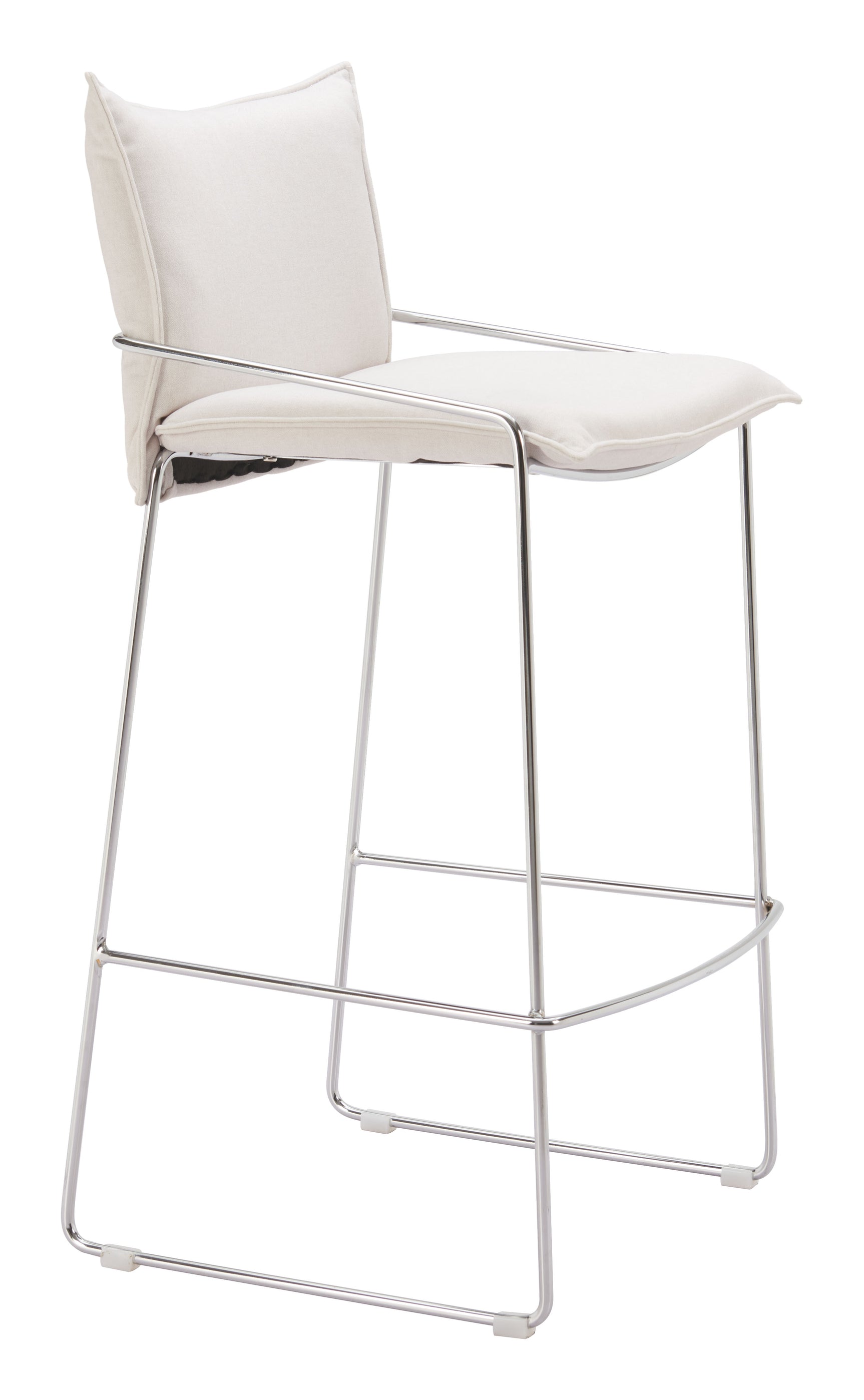 Pola White Barstool - Ornate Home