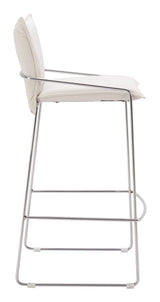 Pola White Barstool - Ornate Home