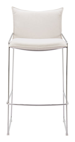 Pola White Barstool - Ornate Home