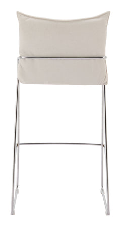 Pola White Barstool - Ornate Home