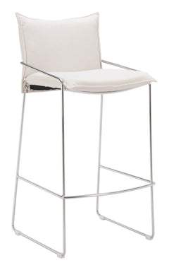 Pola White Barstool - Ornate Home