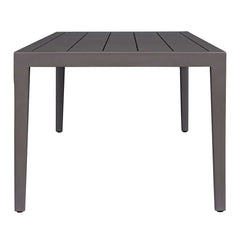 Polanco Black/Bronze Outdoor Aluminum Dining Table - Ornate Home