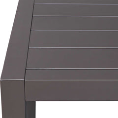 Polanco Black/Bronze Outdoor Aluminum Dining Table - Ornate Home