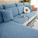 Polar Fleece Couch Cushion Covers, Stretch Sofa Seat Cushion Covers, Elastic Furniture Protector for Pets, Kid - Ornate Home