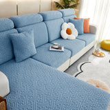 Polar Fleece Couch Cushion Covers, Stretch Sofa Seat Cushion Covers, Elastic Furniture Protector for Pets, Kid - Ornate Home