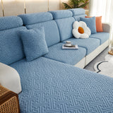 Polar Fleece Couch Cushion Covers, Stretch Sofa Seat Cushion Covers, Elastic Furniture Protector for Pets, Kid - Ornate Home