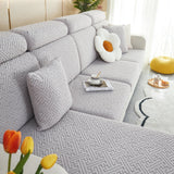 Polar Fleece Couch Cushion Covers, Stretch Sofa Seat Cushion Covers, Elastic Furniture Protector for Pets, Kid - Ornate Home