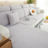Polar Fleece Couch Cushion Covers, Stretch Sofa Seat Cushion Covers, Elastic Furniture Protector for Pets, Kid - Ornate Home