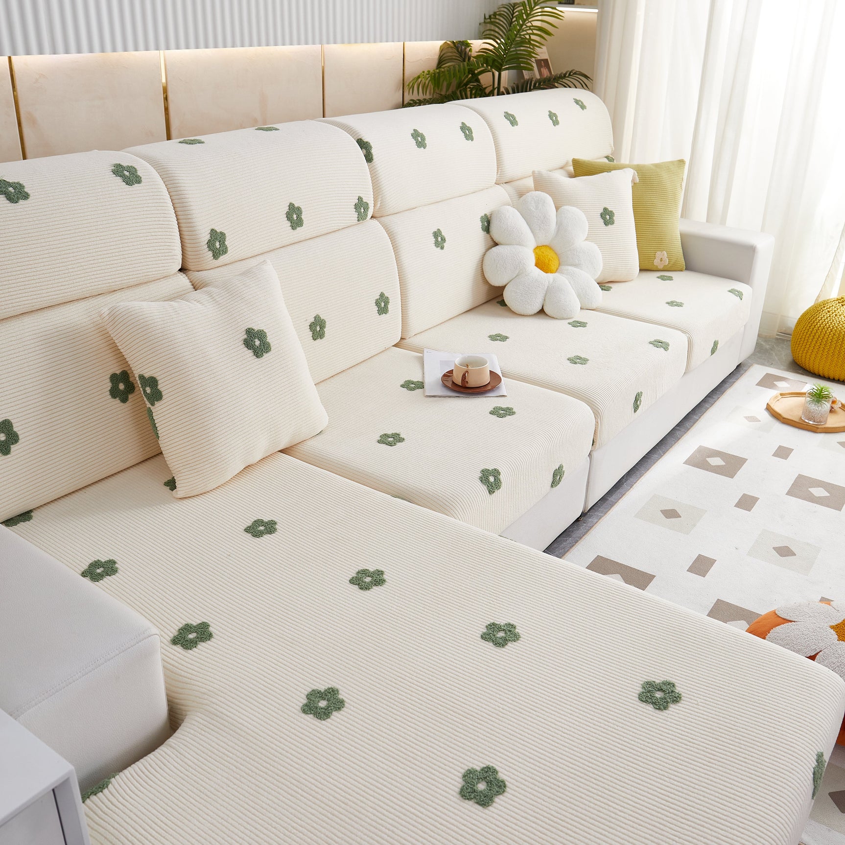 Polar Fleece Sofa Cushion Covers for Sofa 1/2/3/4 Seater, Best Seat Covers for Dogs, Pet Couch Protector - Ornate Home