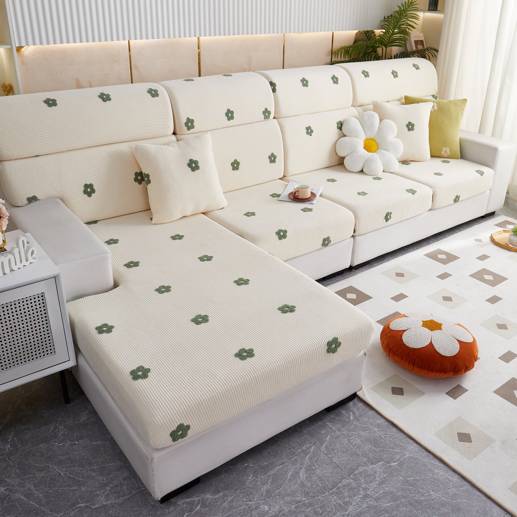 Polar Fleece Sofa Cushion Covers for Sofa 1/2/3/4 Seater, Best Seat Covers for Dogs, Pet Couch Protector - Ornate Home