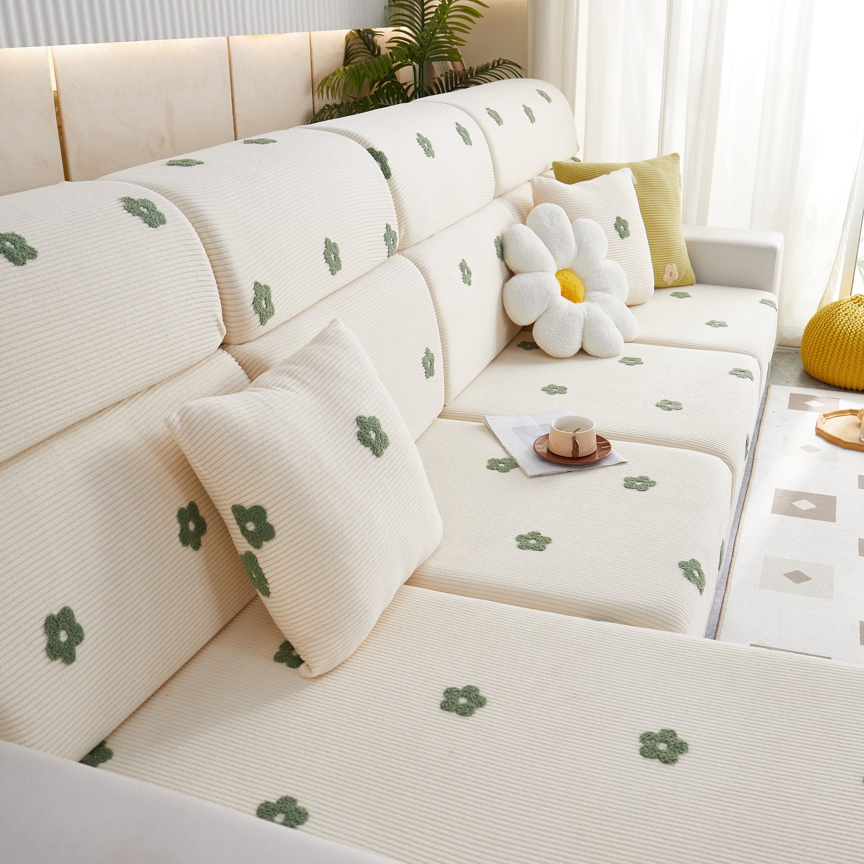 Polar Fleece Sofa Cushion Covers for Sofa 1/2/3/4 Seater, Best Seat Covers for Dogs, Pet Couch Protector - Ornate Home