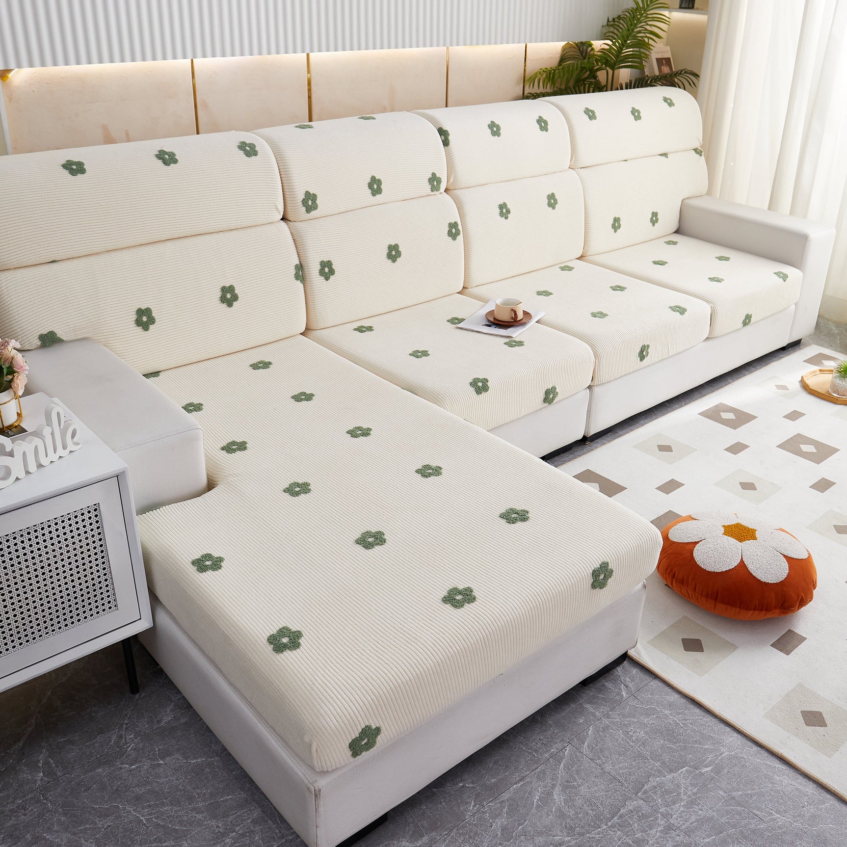 Polar Fleece Sofa Cushion Covers for Sofa 1/2/3/4 Seater, Best Seat Covers for Dogs, Pet Couch Protector - Ornate Home