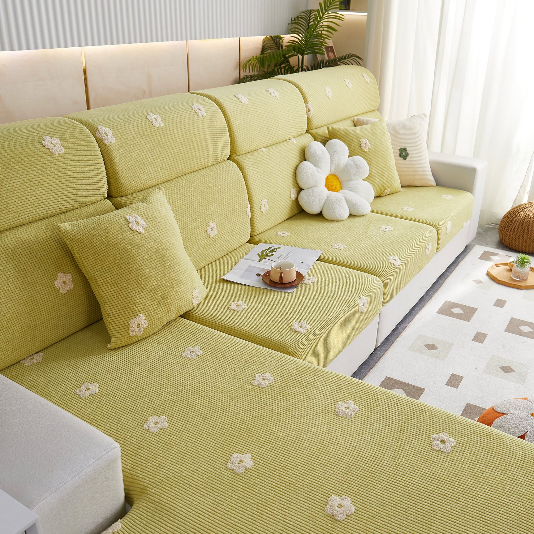 Polar Fleece Sofa Cushion Covers for Sofa 1/2/3/4 Seater, Best Seat Covers for Dogs, Pet Couch Protector - Ornate Home