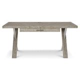 Polk Glazed Silver/Morel Desk - Ornate Home