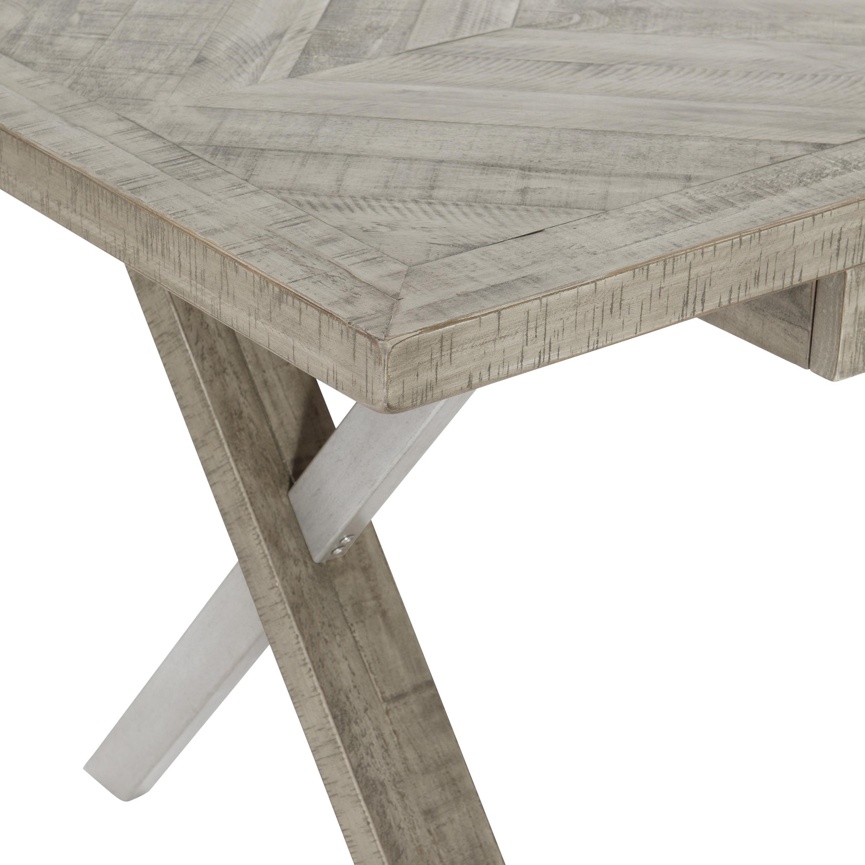 Polk Glazed Silver/Morel Desk - Ornate Home