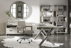 Polk Glazed Silver/Morel Desk - Ornate Home