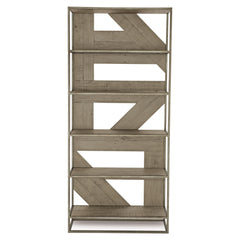 Polk Glazed Silver/Morel Etagere - Ornate Home