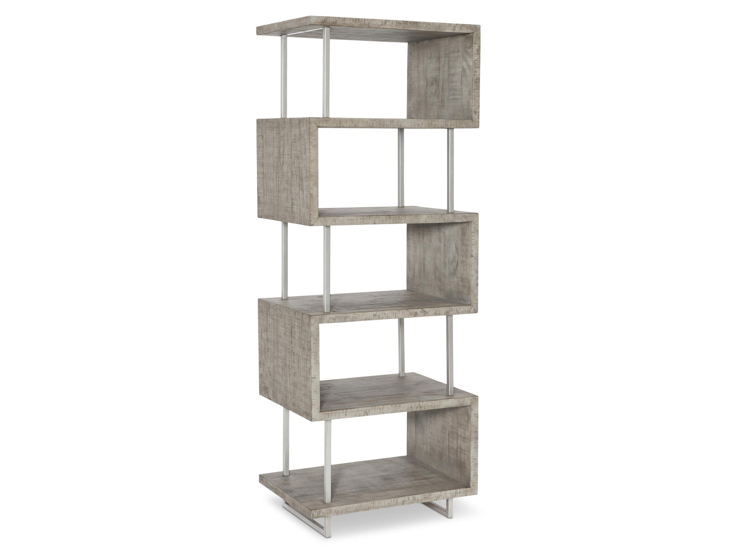 Polk Glazed Silver/Morel Etagere - Ornate Home