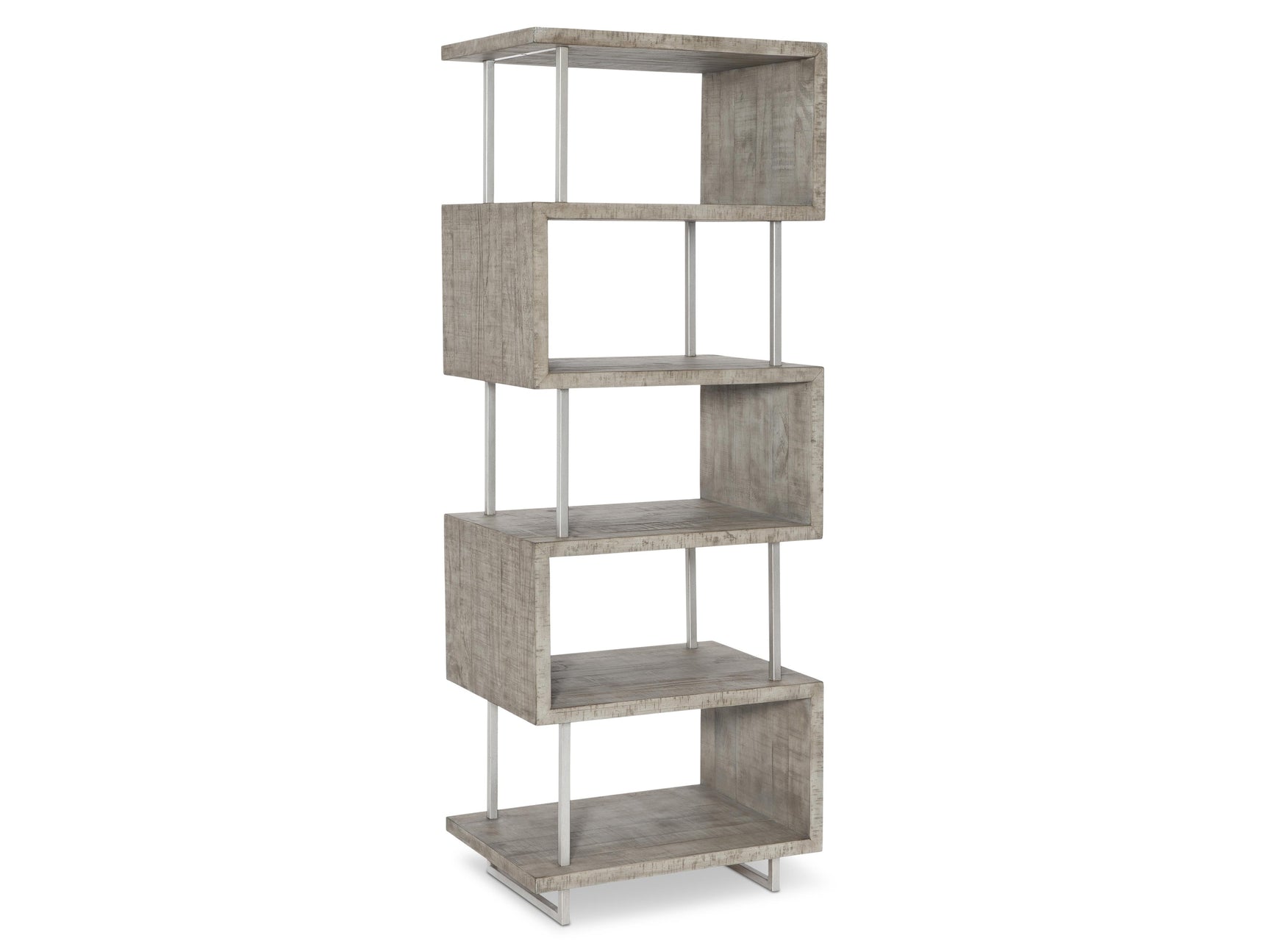 Polk Glazed Silver/Morel Etagere - Ornate Home