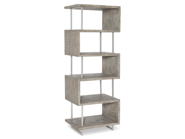 Polk Glazed Silver/Morel Etagere - Ornate Home