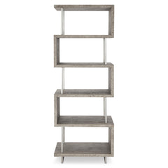 Polk Glazed Silver/Morel Etagere - Ornate Home
