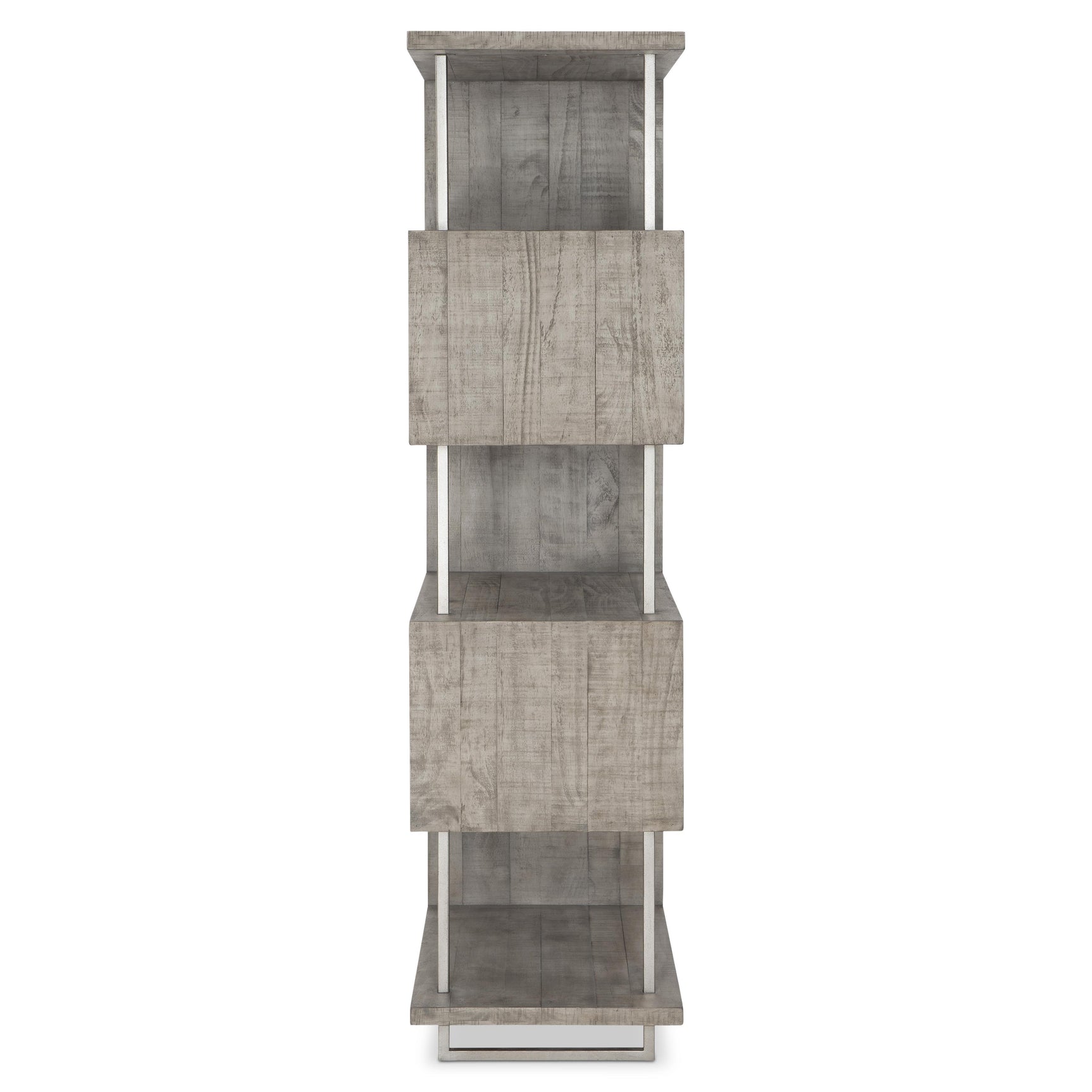 Polk Glazed Silver/Morel Etagere - Ornate Home