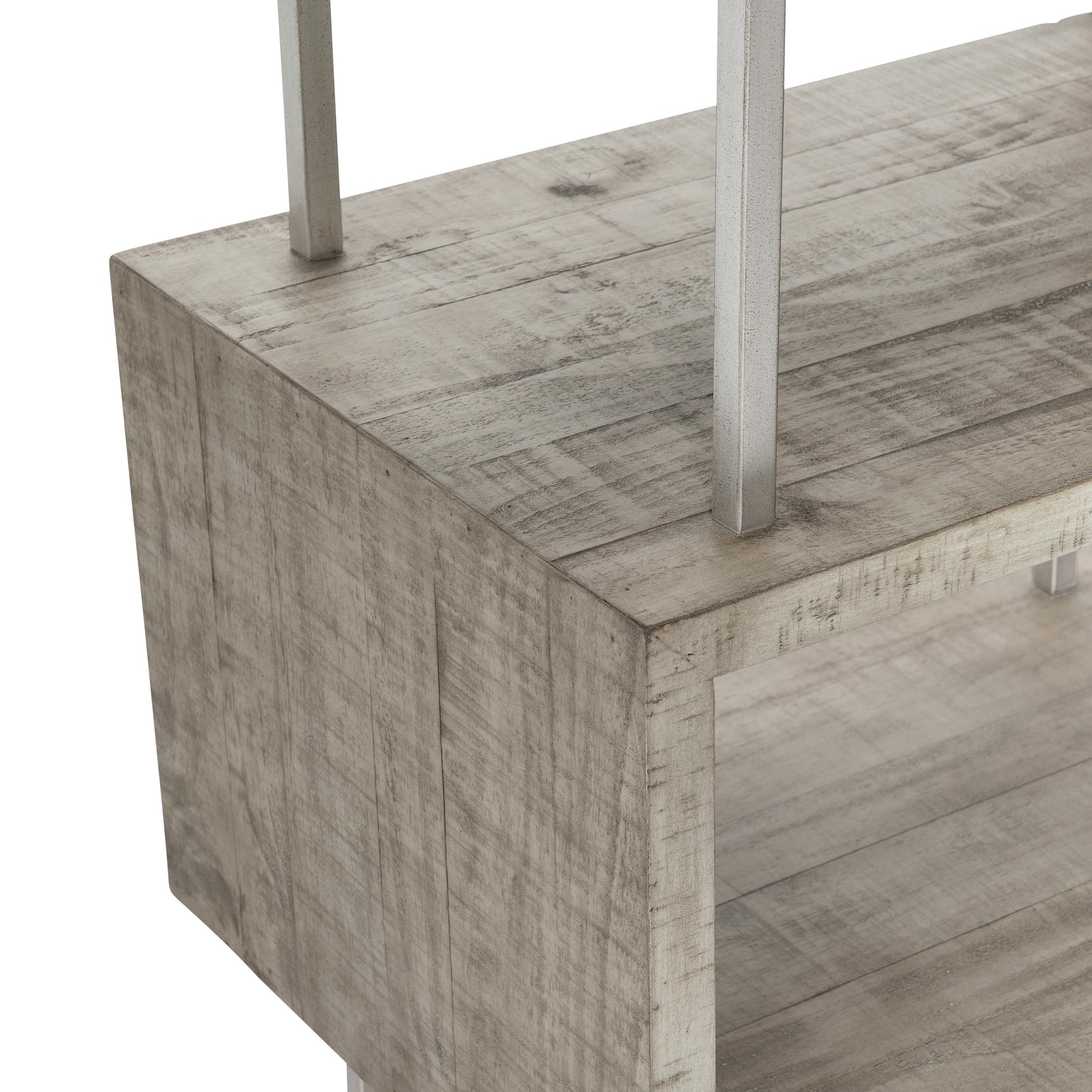 Polk Glazed Silver/Morel Etagere - Ornate Home