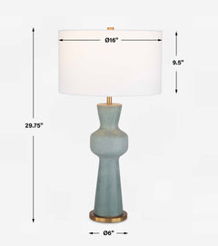 Pollard Slate Green Table Lamp - Ornate Home