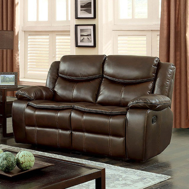 Pollux Brown Loveseat - Ornate Home