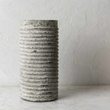 Polopina Gray Textured Cylindrical Decor - Clearance - Ornate Home