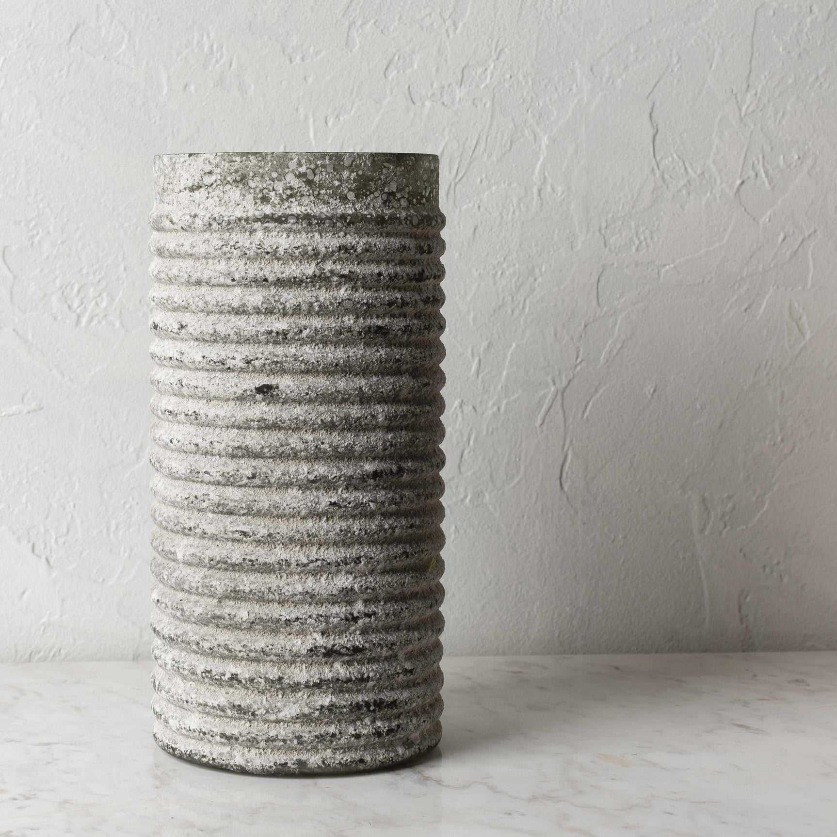 Polopina Gray Textured Cylindrical Decor - Clearance - Ornate Home