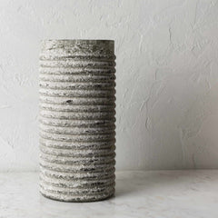 Polopina Gray Textured Cylindrical Decor - Clearance - Ornate Home