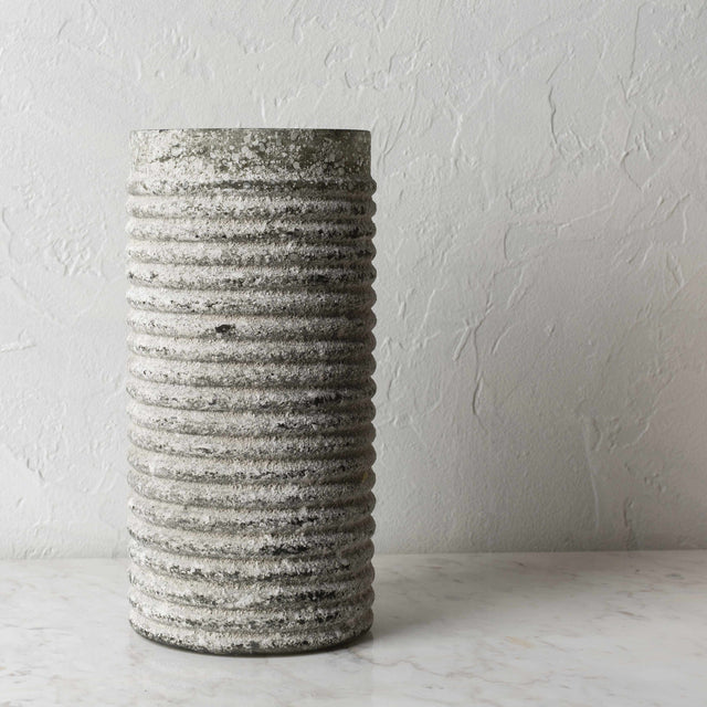 Polopina Gray Textured Cylindrical Decor - Clearance - Ornate Home