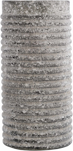 Polopina Gray Textured Cylindrical Decor - Clearance - Ornate Home