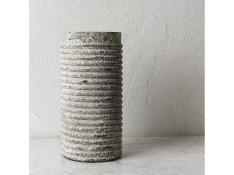 Polopina Gray Textured Cylindrical Decor - Ornate Home