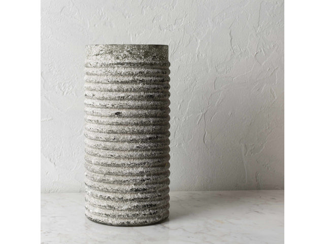Polopina Gray Textured Cylindrical Decor - Ornate Home