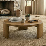 Poltimore Walnut Round Coffee Table - Ornate Home