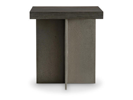 Polus Zeno/Graphite Side Table - Ornate Home