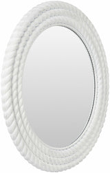Polverigi Round White Mirror - Ornate Home